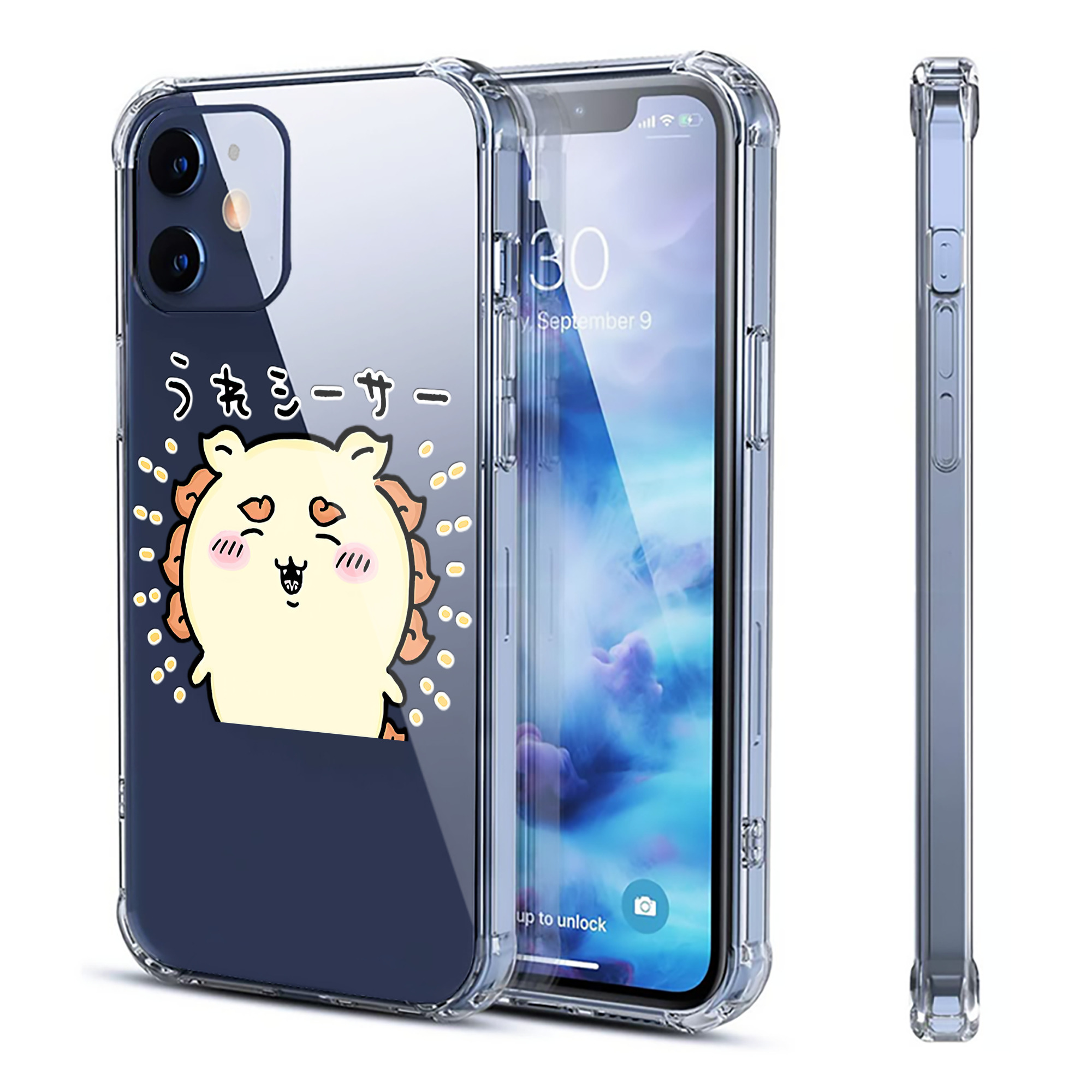 （画像用） ちいかわ シーサー Chii-kawa Shisa 【iPhone 12シリーズ対応】透明スマホケース（クリアソフトケース）